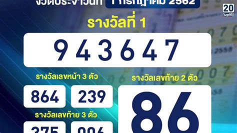 Lotterythai ( thai lottery )…fortunate and accurate! ตรวจหวย ตรวจผลสลากกินแบ่งรัฐบาล งวด 1 กรกฎาคม 2562 - YouTube