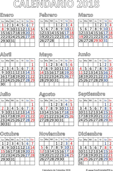 Acumulación Rústico Acercarse 2018 calendario colombia salida Discurso