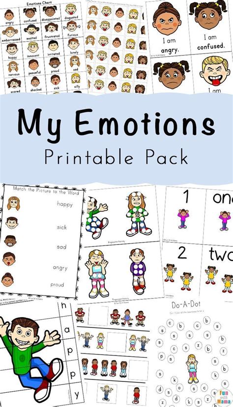 This feelings & emotions worksheet uses an amusing character to illustrate thirty different emotions. Feelings Activities + Emotions Worksheets For Kids ...
