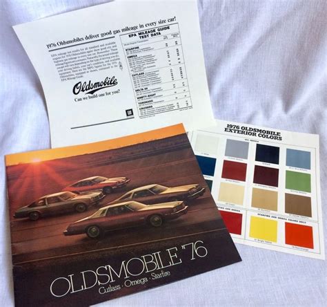Oldsmobile Cutlass Omega Starfire Catalog Color Chips My Xxx Hot Girl