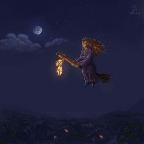 Broom Riding Witch By Mindpicturebody On Deviantart