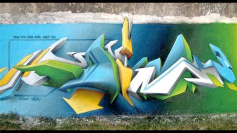 Daim 3d Graffiti Art Part2 By Risanstyle Youtube