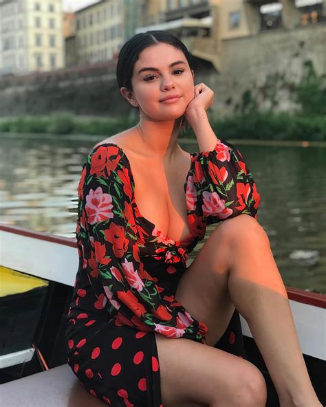 Selena Gomez Showing Off Her Hot Golden Tan Body In A Sexy Bikini On A