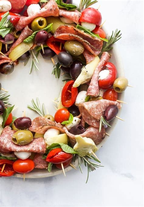 Christmas Wreath Antipasto Skewers An Easy And Amazing Appetizer