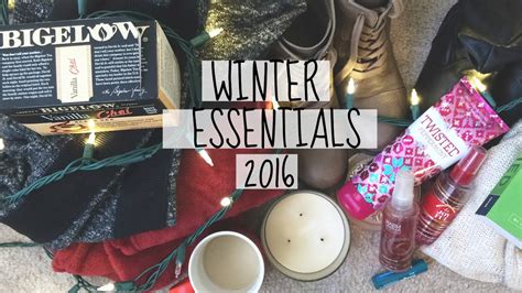 Winter Essentials 2016 Youtube
