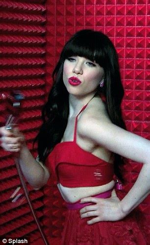 Carly Rae Jepsen Sings In The Shower In A Red Hot Crop Top And Mini