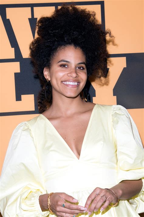 zazie beetz natural hair care routine — interview allure