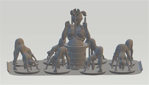 4 Player Chess Board Nude Chess Set By Am Prints Download Free Stl Model