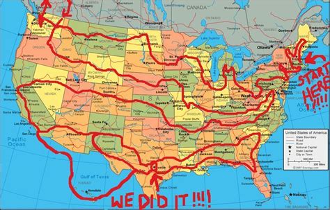 Travel Destinations United States Maps Road Trip Map Road Trip Usa