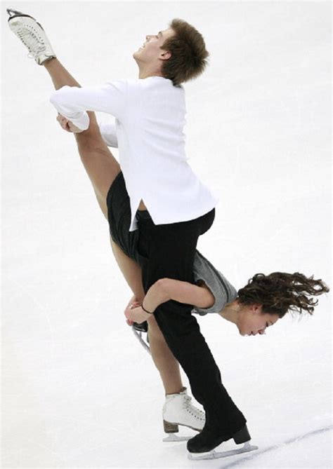 elena ilinykh and nikita katsalapov of russia skate in the ice dance ice skating