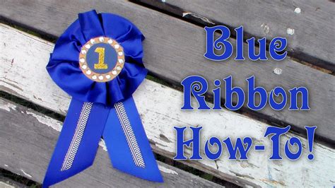 How To Make An Award Ribbon Youtube