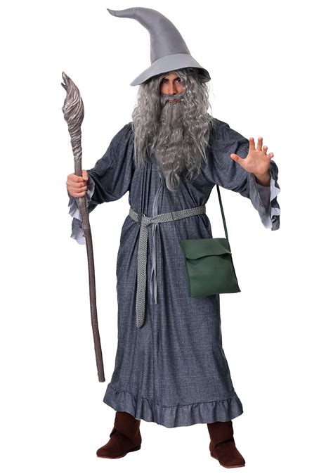 Adult Gandalf Wizard Costume Mens Lord Of The Rings Movie Costumes