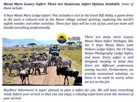 Ppt The Best Masai Mara Luxury Safari Powerpoint Presentation Free