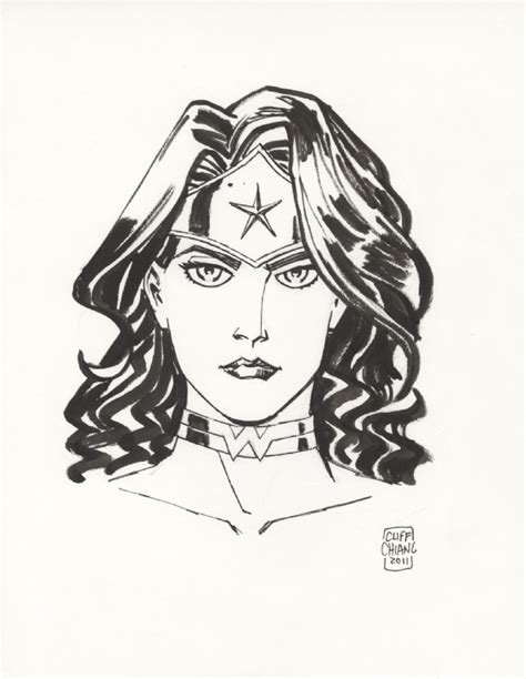 Cliff Chiang Wonder Woman Sketch In Brisey Arts Cliff Chiang Comic