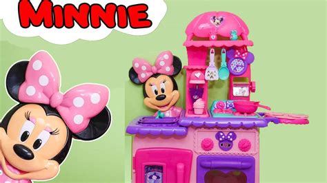 Disney Junior Minnie Mouse Flipping Fun Pretend Play Kitchen Set Play