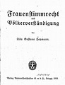 Deutsches Textarchiv – Heymann, Lida Gustava: Frauenstimmrecht und ...