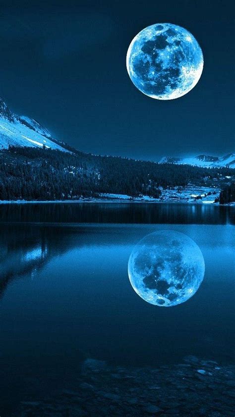 Moon Scenery Mobile Wallpapers Wallpaper Cave