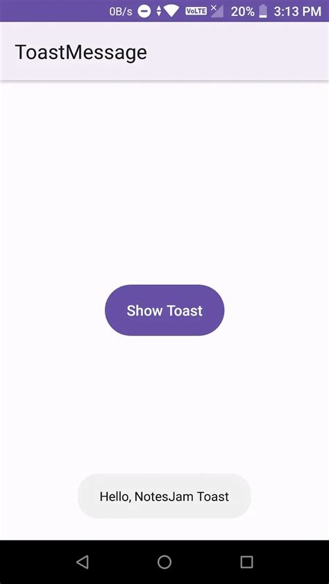 Implementing Toast Messages In Android An Example Using Kotlin
