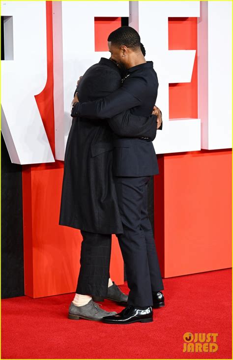 Michael B Jordan Hugs It Out With Jonathan Majors At Creed Iii