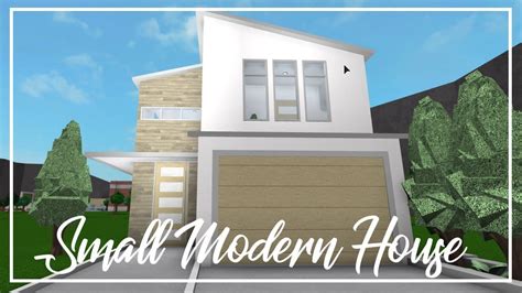 How To Build A Small Modern House In Bloxburg 1 Story Design Talk