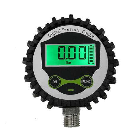 Digital Low Pressure Gauge With 14 Npt Bottom Connector And Rubber