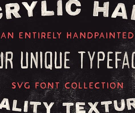 The Handcrafted Svg Fonts Collection Tom Chalky Handwritten Svg