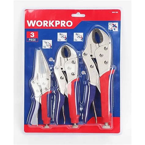 Workpro Workpro 3 Piece Locking Pliers W001308we Staples