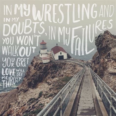 Hand Lettered Lyrics To The Awesome My Lighthouse By Rend Collective