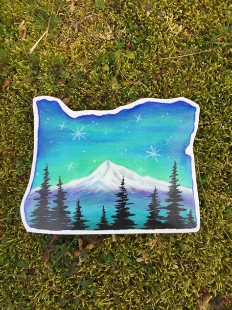 Mt Hood Oregon Sticker Etsy