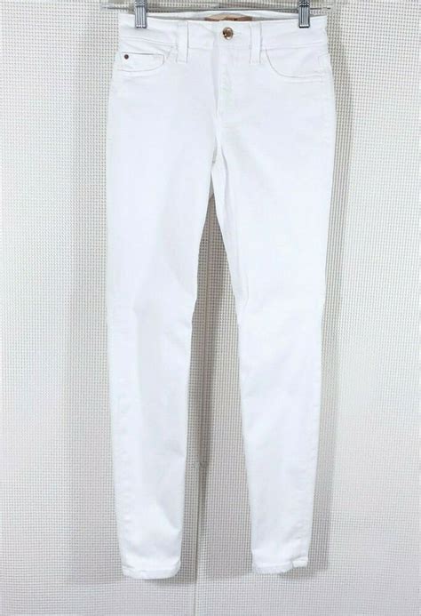 Joe S Jeans White Flawless The Icon Size 24 Skinny Ankle Mid Rise