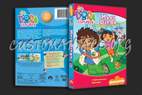 Dora The Explorer Meet Diego Dvd Cover Dvd Covers And Labels By