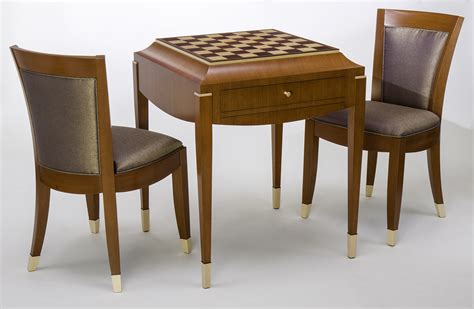 Art Deco Chess Table And Chair Set Ct Fine Furniture