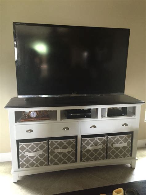 Turn An Old Dresser Into A Tv Stand Foldable Boxes From Walmart Diy