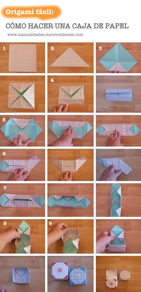 Cómo Hacer Una Caja De Papel De Origami Manualidades