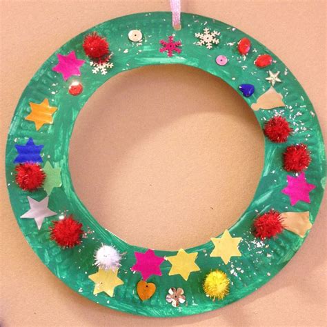 Christmas Wreath Preschool Christmas Crafts Christmas Crafts For