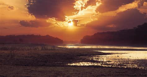 Colorful Sunset Over Water 1484691 Stock Photo At Vecteezy