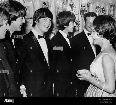 The Beatles Ringo Starr Paul McCartney John Lennon George Harrison Princess Margaret A