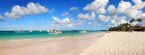 Tropical White Sand In Dominican Republic Stock Image Image Of