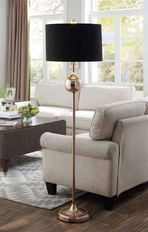 Creative fashion led gold standing lamp living room floor light multiple horn. Rose Gold Floor Lamp | Gold floor lamp, Rose gold floor ...