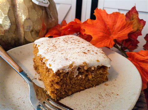 Pumpkin Cake Bars With Cream Cheese Frosting Heart And Soul Cooking