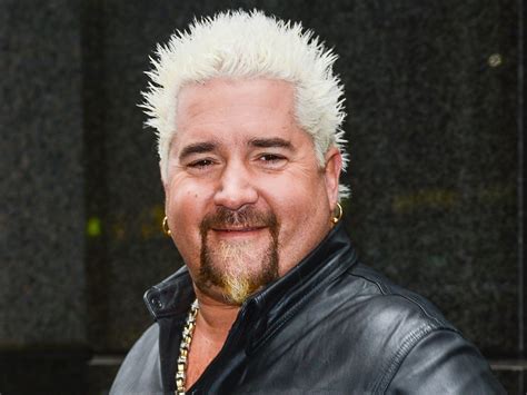 The curly hair is blonde and styled with a blowout fade haircut. Guy Fieri's restaurant slammed in review: Was it too harsh ...