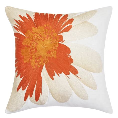 Trina Turk Palm Desert Daisy Throw Pillow And Reviews Wayfair Orange