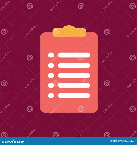 Clipboard Icon With Form Stock Vector Illustration Of Evaluation