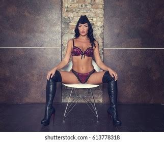 Sexy Beautiful Brunette Woman Stripper Stock Photo 613778318 Shutterstock