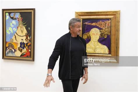 Sylvester Stallone Paintings Exhibit Photos And Premium High Res