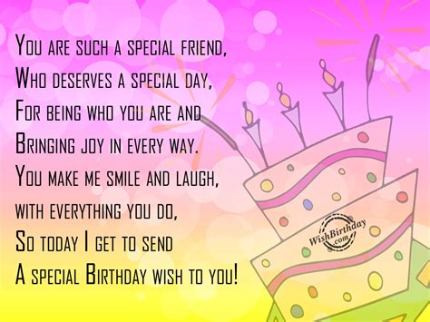 If you also want punjabi wishes so you can check our birthday status in punjabi. A Special Birthday Wish - WishBirthday.com