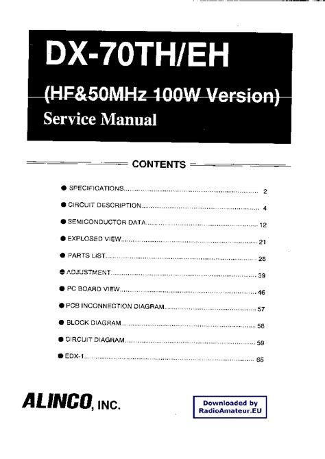Alinco Dj X10 Service Manual Download Schematics Eeprom Repair Info