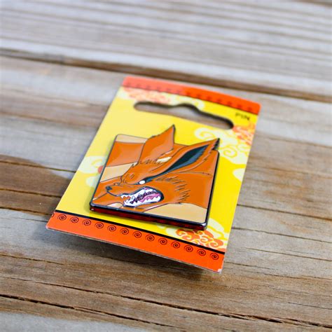 Kurama Naruto Nine Tails Fox Enamel Pin Collectors Outpost
