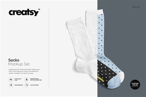 socks mockup set mockup design graphic design studios business card logo
