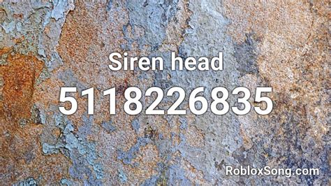 This audio was so unique that many players started playing it in the roblox games whenever someone fails in the game. Siren head Roblox ID - Roblox music codes